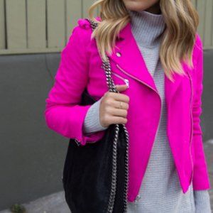 gap hot pink jacket